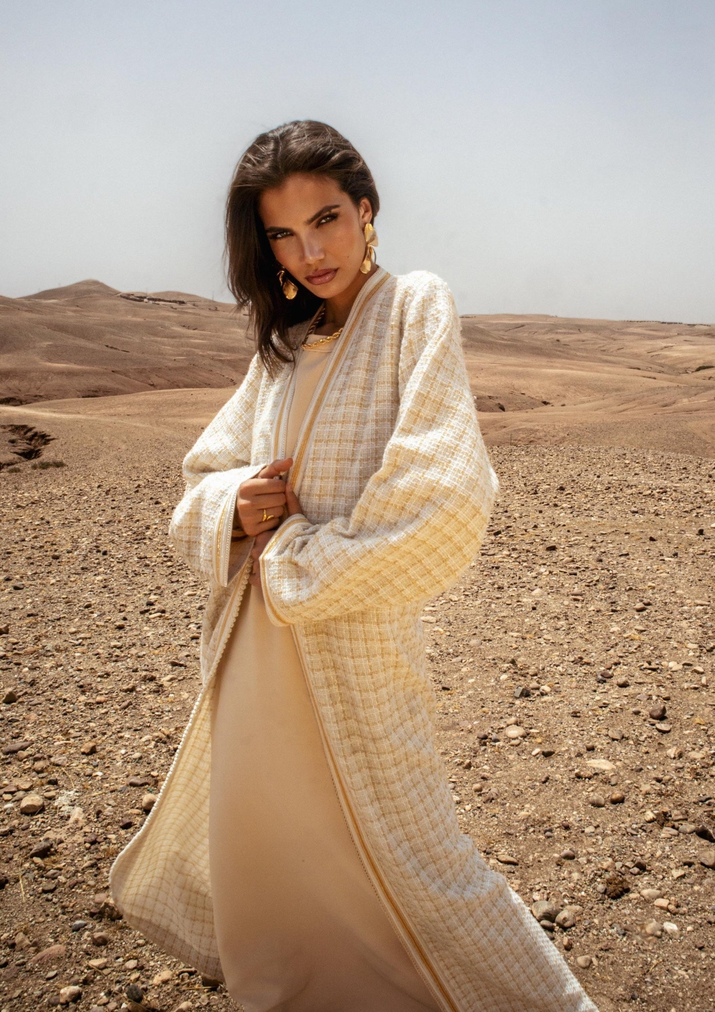 Tweed kimono
