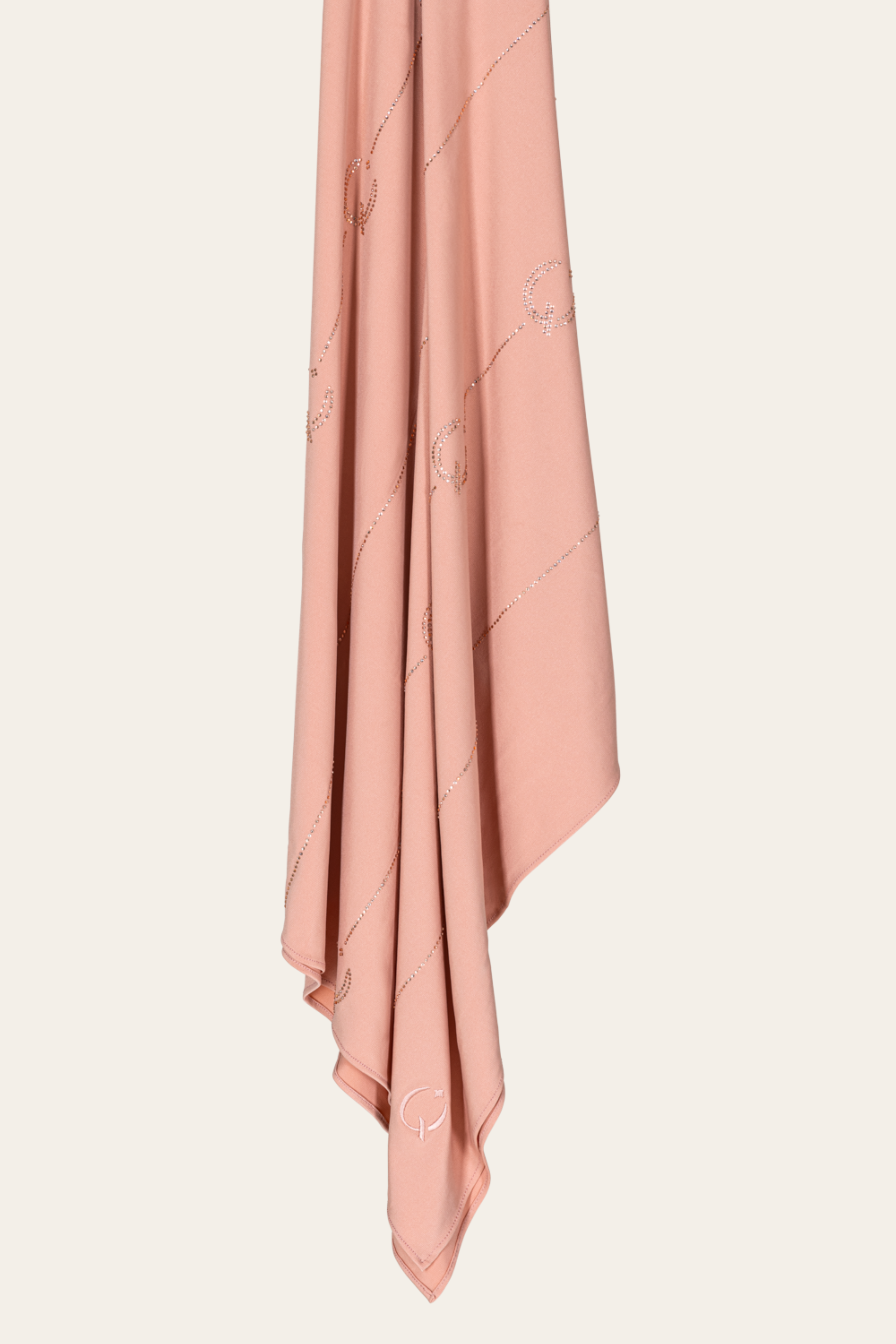 Light Pink Stones Scarf