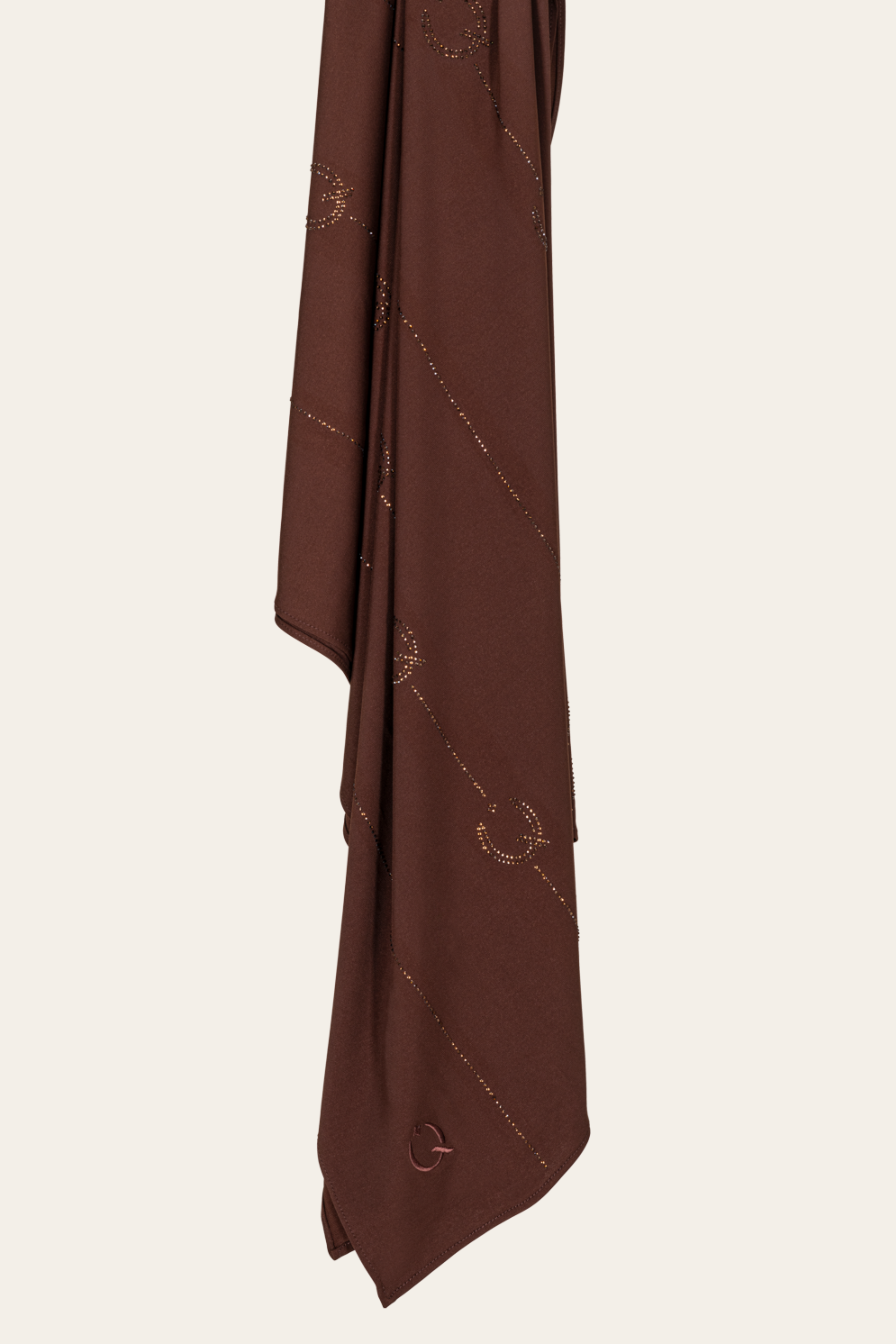 Dark Brown Stones Scarf