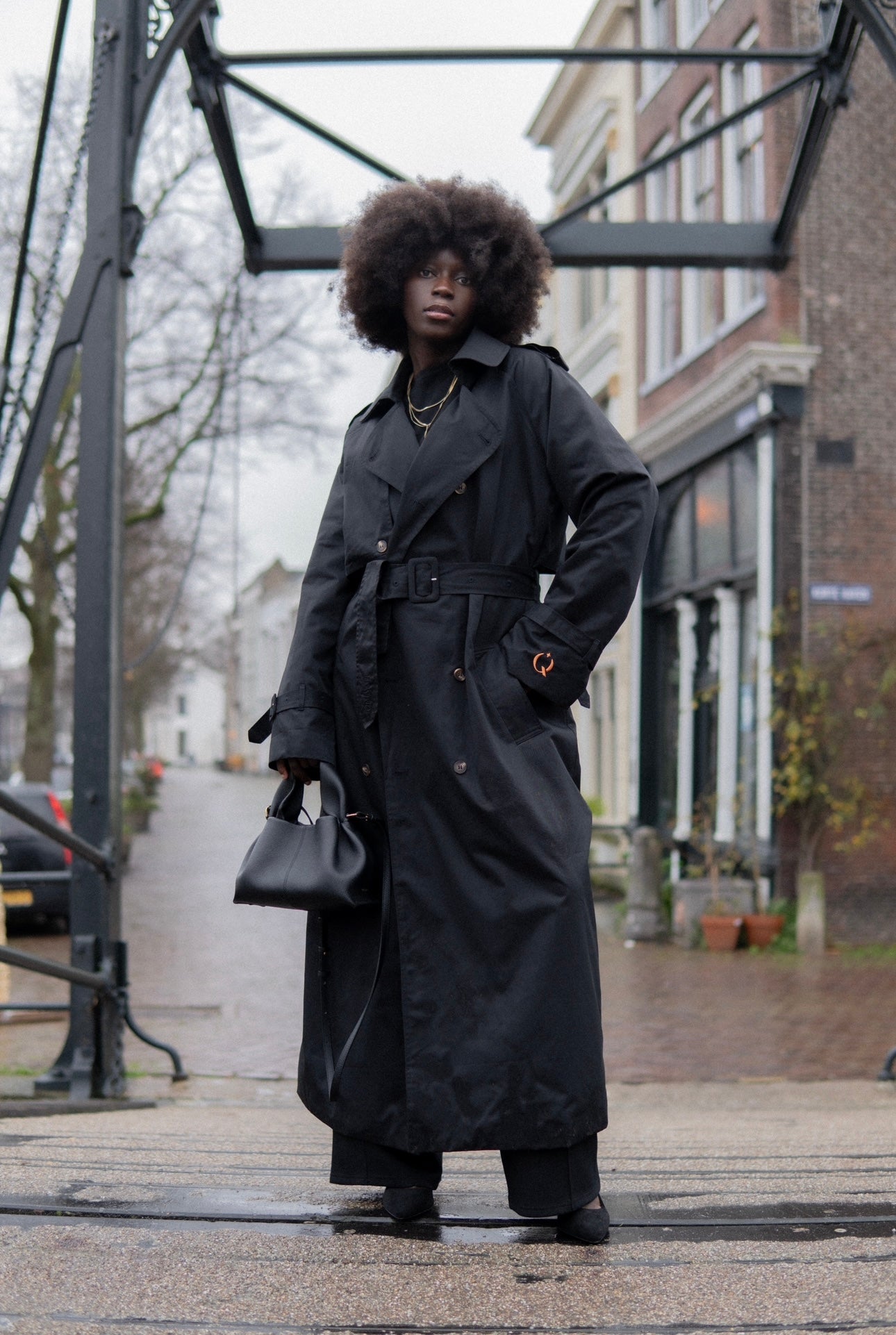 Long trenchcoat black