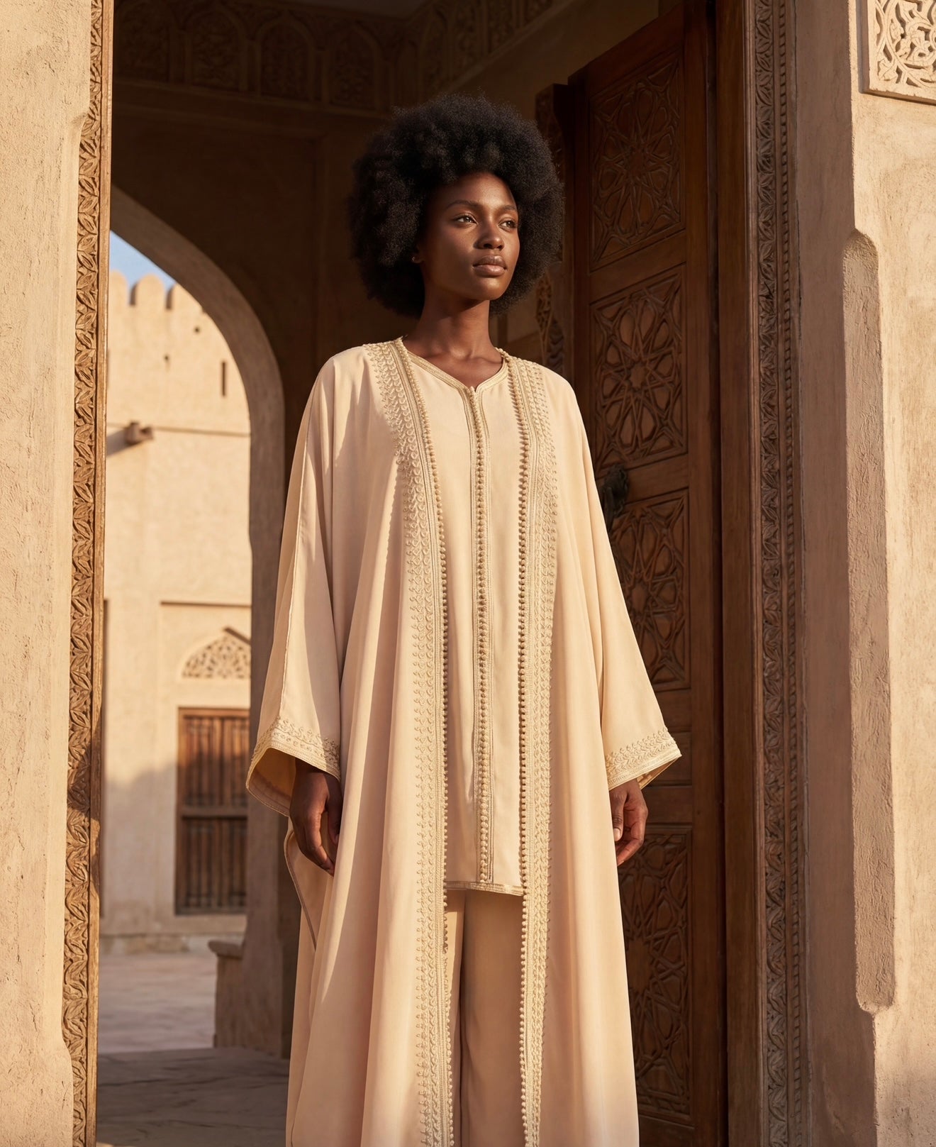 SAND BEIGE KAFTAN